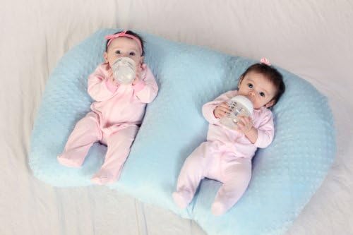 Twin Z Pillow Blue side view