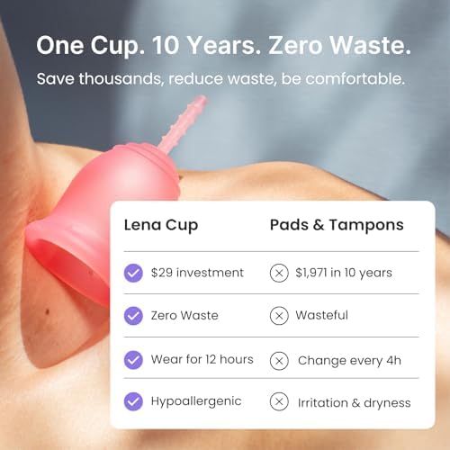 Authentic Lena Sensitive USA imported menstrual cup for heavy flow