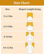 Babygoal boho print diaper leg gussets feature