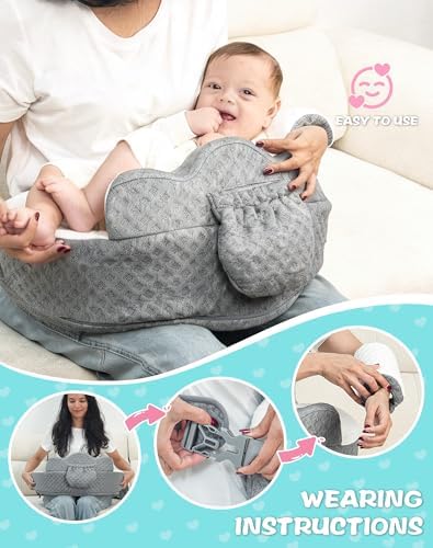 Mumykids nursing pillow showing security fence height