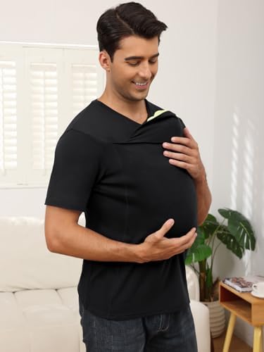 Demonstration of skin to skin bonding with dad shirt