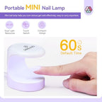 Saviland UV LED nail dryer packaging and complete portable kit accessories.