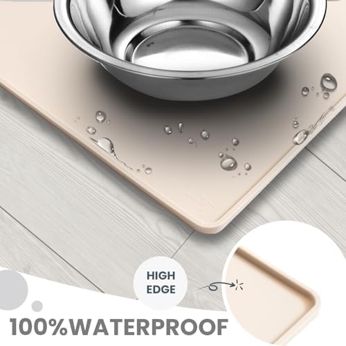 WePet 20x12 inch pet food placemat details