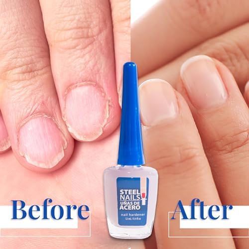 Close up of Amen Beauty nail hardener clear polish texture