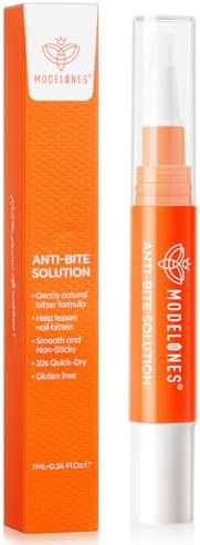 Anti nail biting treatment pen applicator brush close up