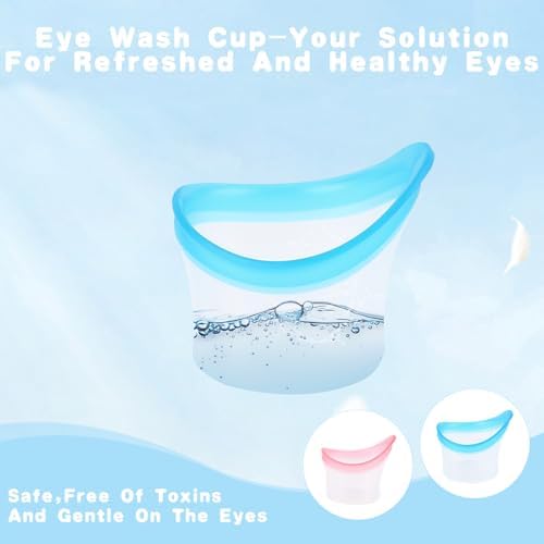 Close up of the ergonomic silicone seal on the BUWUSMU eye flush cup.