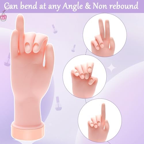 Close up of flexible fingers on Minkissy practice hand
