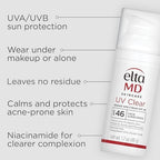 EltaMD UV Clear sunscreen for sensitive acne-prone skin daily use