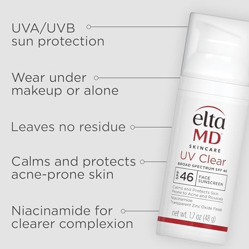 EltaMD UV Clear sunscreen for sensitive acne-prone skin daily use