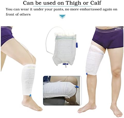 Washable and reusable medium size catheter leg bag sleeves pack of two