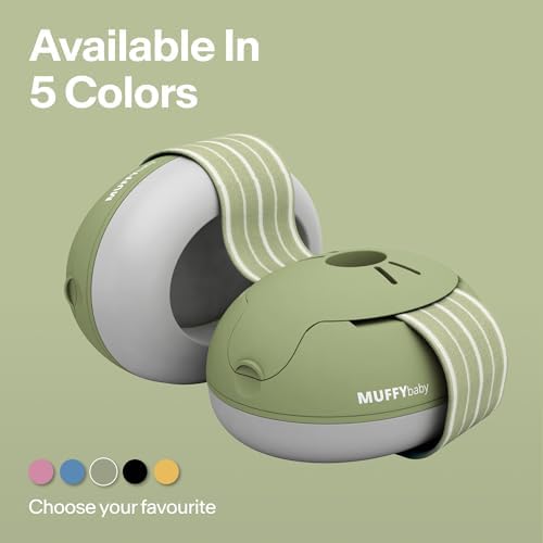 Close up of soft padded ear cups for infants