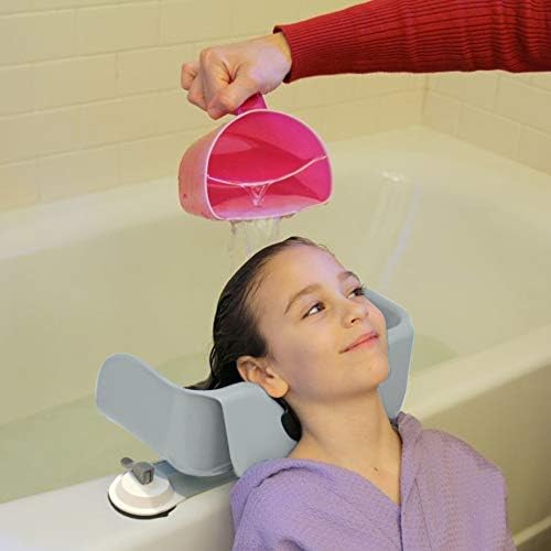 Shampoo Buddy ergonomic neck support and silicone pad