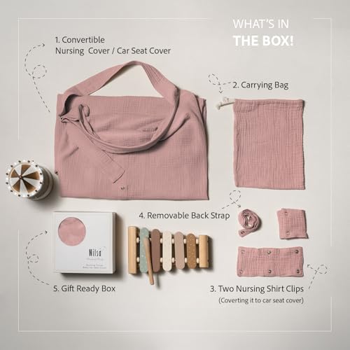 Nilsa breastfeeding cover with rigid hoop open view
