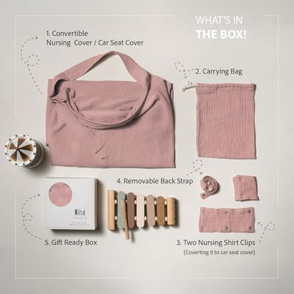 Nilsa breastfeeding cover with rigid hoop open view