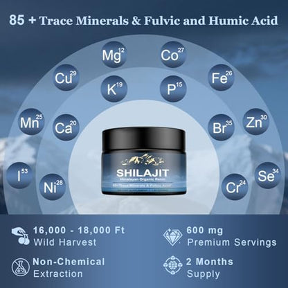 naypiny organic shilajit resin rich in fulvic acid and essential minerals for men