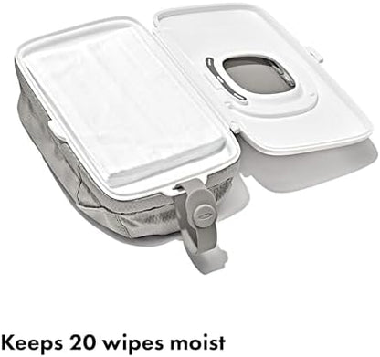 OXO Tot baby wipes and diaper organizer in a stroller pocket