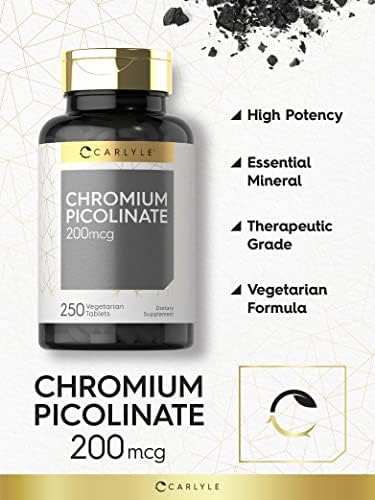 High absorption chromium picolinate trace mineral tablets for glucose support