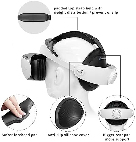 Globular Cluster VR headset modification kit components including top straps and interchangeable pads.
