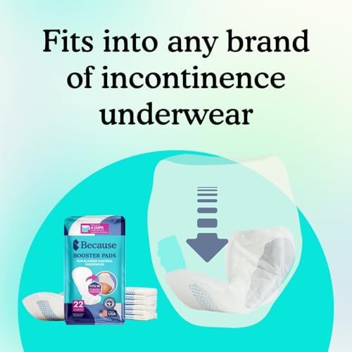 Because Market overnight diaper inserts showing contoured unisex design for bladder protection