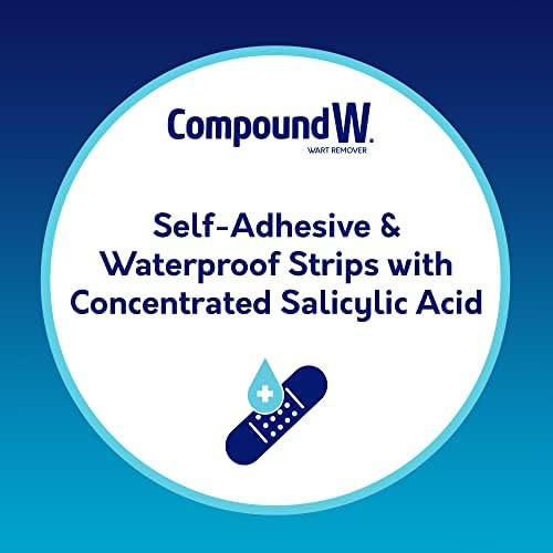 Close up of Compound W salicylic acid pads for plantar wart treatment.