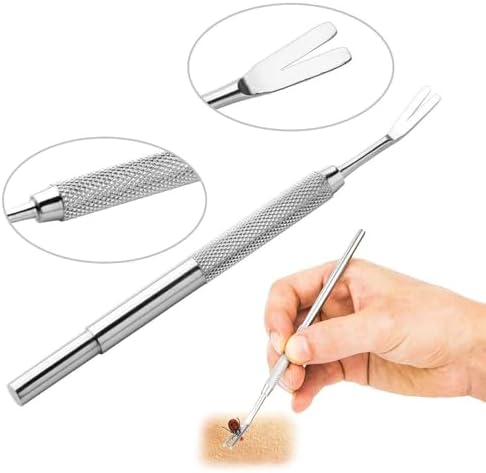 Subang tick removal set including magnifying glass and flea comb