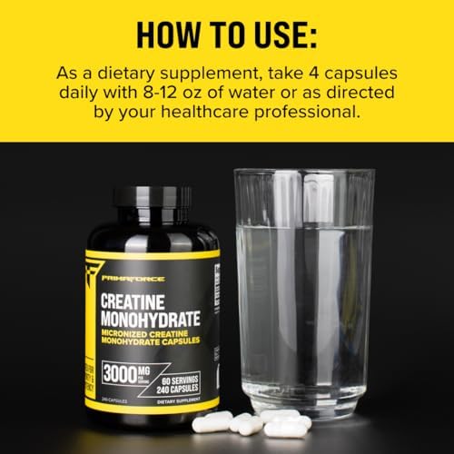 Primaforce Creatine Monohydrate Capsules lifestyle shot