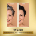 Barber and hairline touch up spray by Red by Kiss for instant gray root concealment