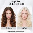 Lazibudgha salon grade hair lightener powder container showing directions and warnings.