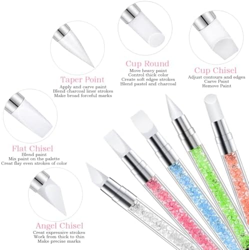 Silicone sculpture pens and dotting tools for nails
