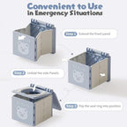 Travel Potty for Toddler with 3 Rolls Potty Liners, 20 Pcs Absorbent Pads, Foldable Car Potty for Toddler, Portable Potty Seat for Toddler Travel, Portable Potty for Tollder Outdoor and Camping Use - Image 6