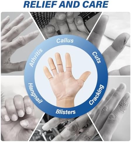 MasterMo gel finger sleeves applied to an arthritic hand demonstrating flexible movement during daily tasks.