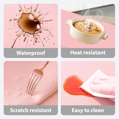 Chiplesier nail art mat used as a desk protector for manicure tools