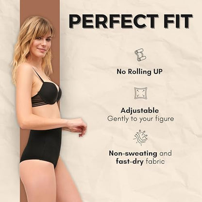 Side view of discreet stoma bag cover showing slim silhouette