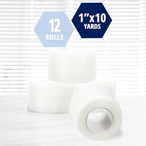Close up view of MED PRIDE clear medical tape roll displaying the 1 inch width and transparent texture for skin monitoring.