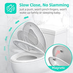 Heavy duty plastic toilet seat by Uming demonstrating the durable white oval ergonomic structure