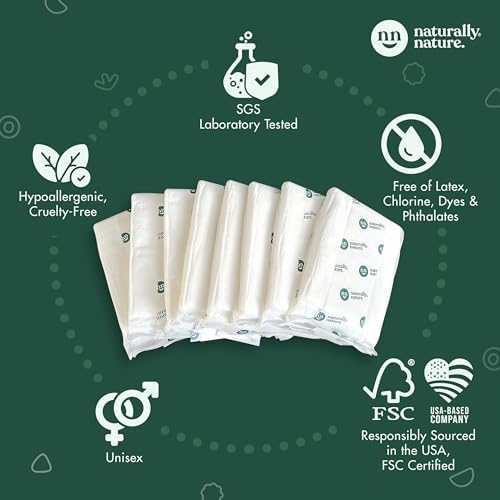Naturally Nature absorbent booster pad placed inside a pull-up diaper