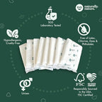 Naturally Nature absorbent booster pad placed inside a pull-up diaper