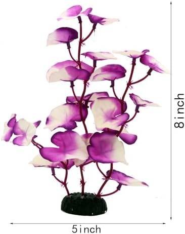 Detailed view of the gentle silk leaves on the DVHEY artificial aquarium plant.