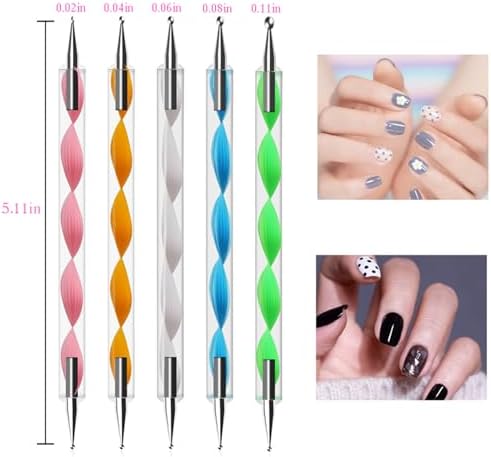 Three fine tip liner brushes for professional nail painting