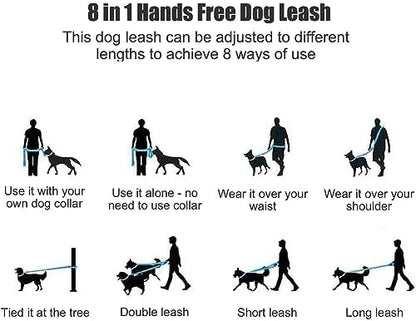 Adjustable slip lead configuration for dog walking