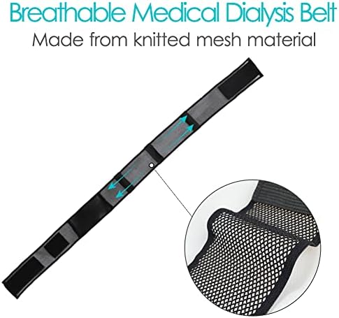 SinaiSea breathable mesh feeding tube belt showing secure pouch mechanism