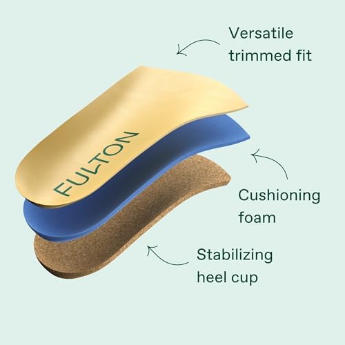 Side profile of Fulton cork inserts showing the thin design for non-removable shoes