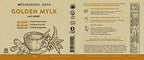 Prepared Harmonic Arts Golden Mylk Elixir in a glass mug