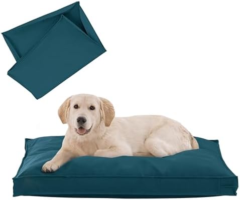 Venessco zippered pet mattress protector close up showing the heavy duty oxford fabric texture.
