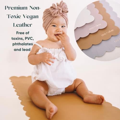 Folded Ava + Oliver portable diaper changing mat for travel