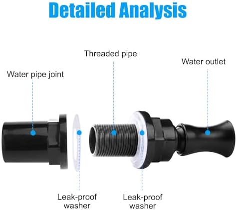 MiOYOOW fish tank water return pipe showing the multi angle directional flexibility