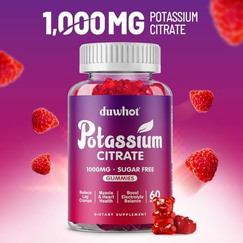 Duwhot high absorption potassium citrate supplement for leg cramps relief