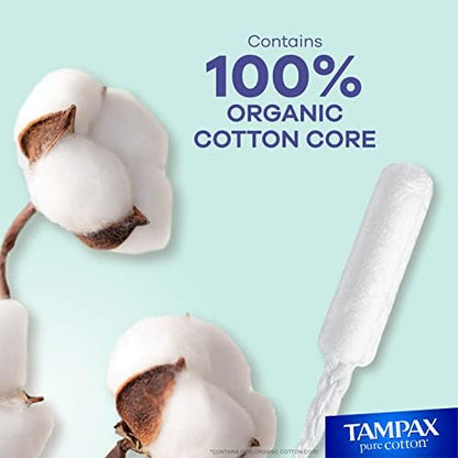 Close up of the plant based applicator and organic cotton tampon core for sensitive skin.