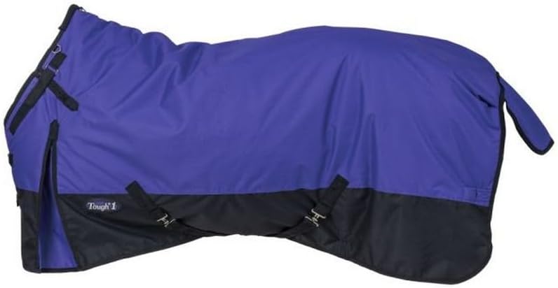 TOUGH1 1200D Turnout Blanket with Belly WRAP and SNUGGIT, Purple, 72-in - Image 11