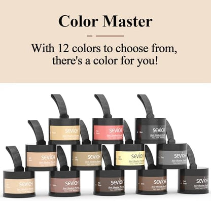 Sevich windproof temporary hair color shadow powder container side profile view